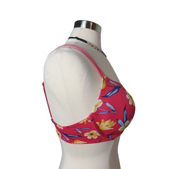 Victoria's Secret PINK 36D Bra Wear Everywhere T-Shirt Pink Floral Bra 36D - Picture 4 of 8